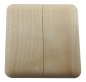 Preview: Einzelrosetten aus Holz, 2-teilig BASIC 60 Ahorn geölt