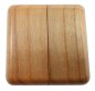 Mobile Preview: Einzelrosetten aus Holz, 2-teilig BASIC 60 Bambus dunkel schutzlackiert