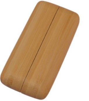 Doppelrosetten aus Holz, 2-teilig BASIC 100 Bambus hell schutzlackiert