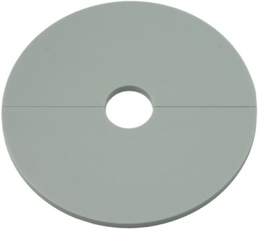 Einzelrosetten aus Acryl im GS-Design grau