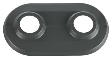 Doppelrosetten aus Kunststoff, 2-teilig DUO-SoftLine -  Premiumfarben