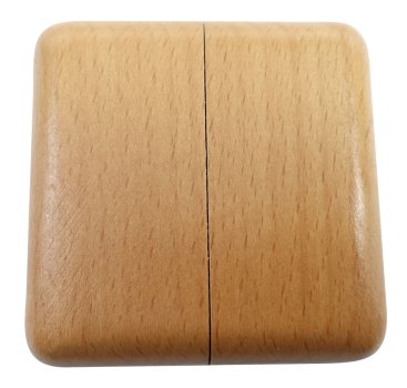 Einzelrosetten aus Holz, 2-teilig BASIC 60 Buche schutzlackiert
