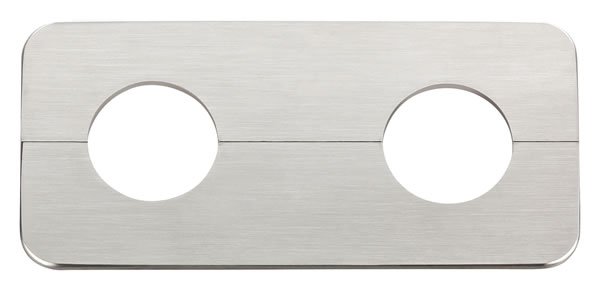 Doppelrosetten aus Edelstahl DUO-SlimLine - Standard-Qualität