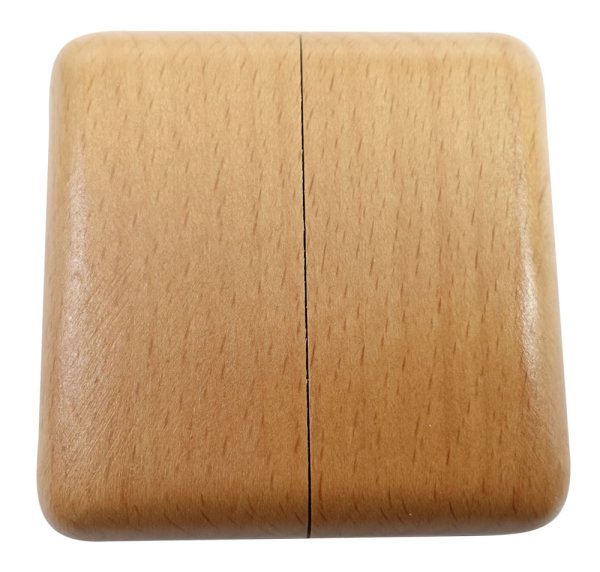 Einzelrosetten aus Holz, 2-teilig BASIC 60 Buche schutzlackiert