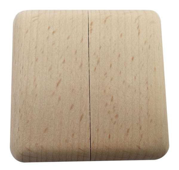 Einzelrosetten aus Holz, 2-teilig BASIC 60 Lärche natur-roh